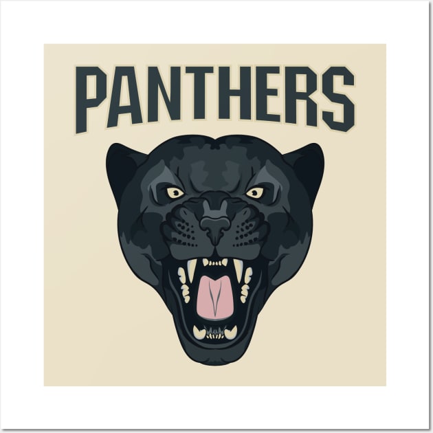 Panthers head Wall Art by Mako Design 